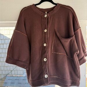Free People Matilda Sweatshirt Brown